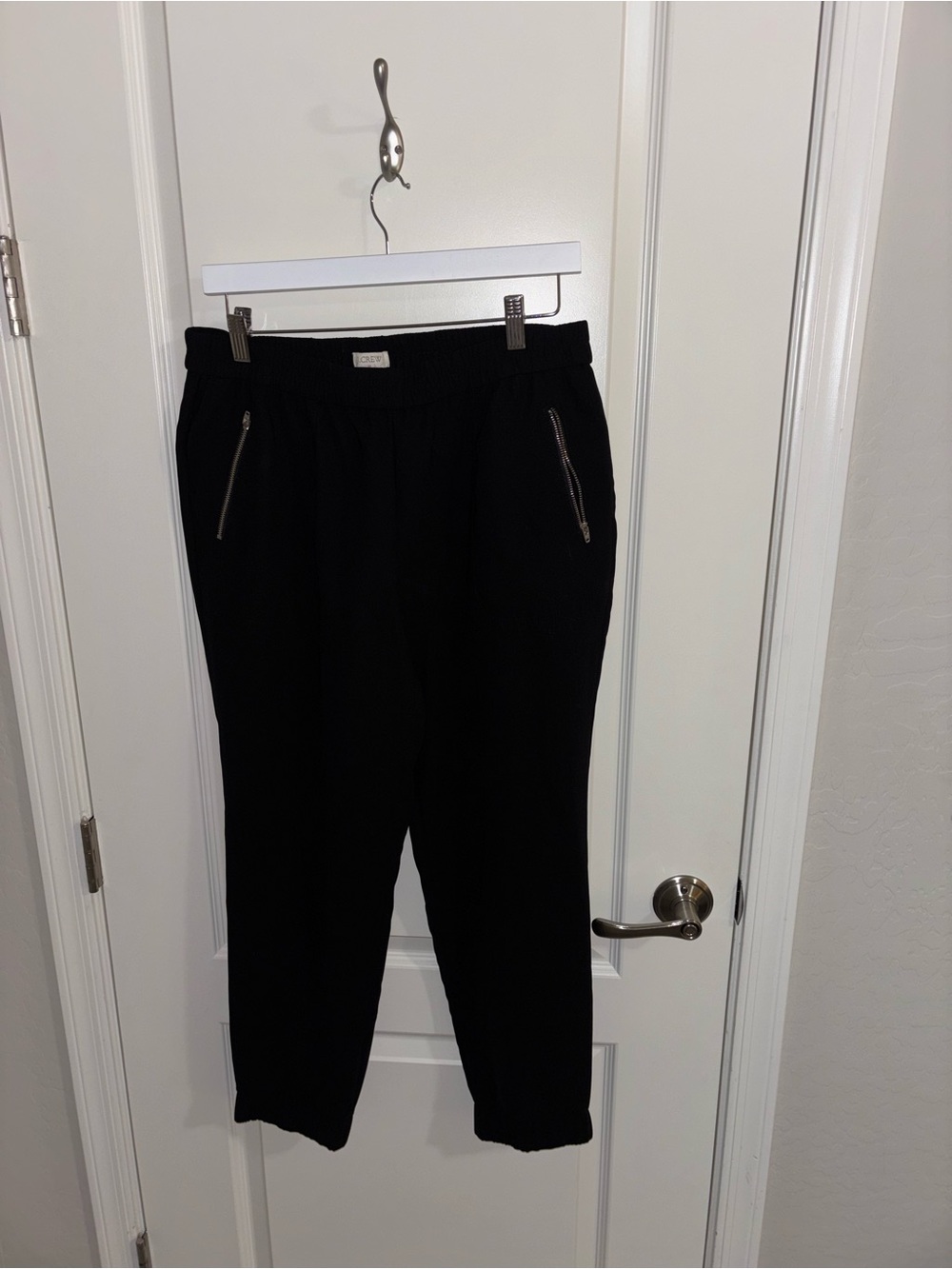 J.Crew Black Zip-Pocket Jogger Dress Pants - Size 10